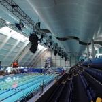 Audio Hire - Flexarray in the aquatic centre manchester